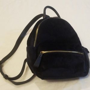Modcloth Velour Backpack Purse